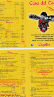 Casa Del Taco menu