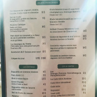 Le Trèfle Taverne Irlandaise menu