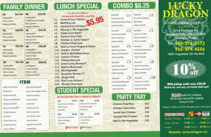 Lucky Dragon(niagara Falls)takeout menu