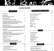 Soleilki Asian Buffet menu