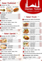 Mister Turco Kebabs E Lanches menu