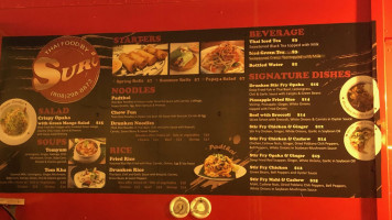 Thai Food By Suri menu