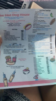 Hot Dog House menu