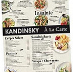 Kandinsky Plaza menu