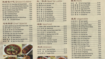 Shaanxi Datang menu