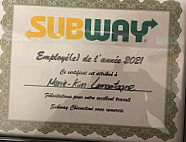 Subway Saint Paul menu