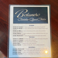 Centro Botanero Mazatlan menu