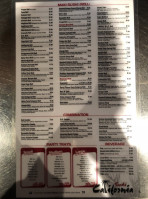 Sushi California menu