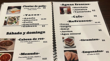 Las Carnitas menu