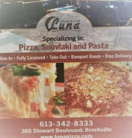 Luna Pizzeria and Restaurant food