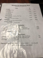 Bavarian Inn menu