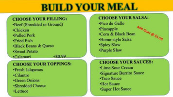 Burrito Brothers menu