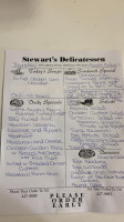 Stewart's Lafayette Delicatessen menu