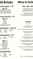 The Fernie Hotel & Pub menu