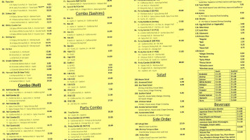 Sushi To Go menu