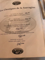 Restaurant La Sauvagine food