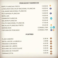 Sabor Andaluz menu