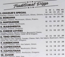 Falleti's Pizza menu