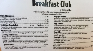 Breakfast Club Of Tuskawilla menu