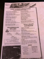 Jon Lillies Steakhouse menu