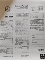 Golden Harvest Restaurant menu