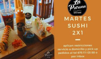 La Patrona, Sushi Y Café food