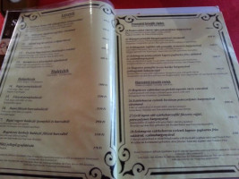 Sugovica Bajai Halaszcsarda menu