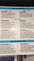 Island Poké menu