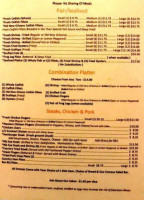 The Fish Creel menu
