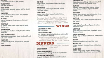 Lucky's Pizza Subs menu