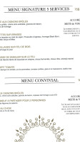 Maison Boire menu