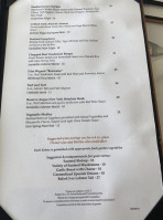 Skylon Tower Revolving Dining Room menu