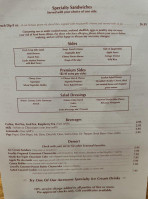 Big Steer Lounge menu