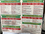Camy's Pizza menu
