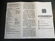 Evergreen Organic menu
