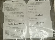 Vitos Pizzeria menu