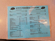 Ann’s Fisherman's Fare menu