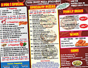 Glenora Pizza menu