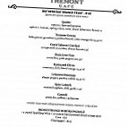 The Tremont Cafe menu