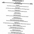 The Tremont Cafe menu