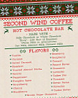 Second Wind Coffee menu