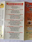 Golden Wok Chinese Takeaway menu