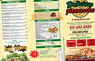 Delicioso Pizza Subs menu