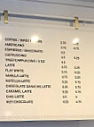 Deville Coffee menu