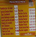 Restaurant Rive-Nord Enrg menu