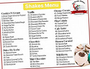 Shakes Anderson menu