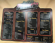 Freddy's Pizzeria menu