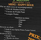 Passion Reve Cafe menu