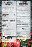 Criterion Tavern menu
