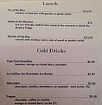 Crema Cafe menu